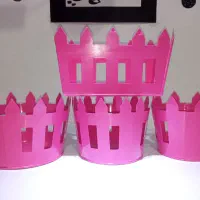 سطل فلزی، دکوری، تزئینی