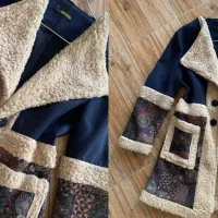 پالتو مانتو پاییز ست هودی بگ شلوار زارا بوتکات جین