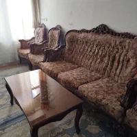 سلام مبلمان 5 نفر با چوب گردو و سفارشی ساز