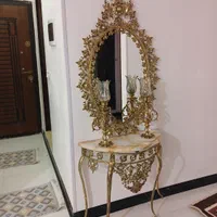 آینه شمعدان برنز|صنایع دستی و سایر لوازم تزئینی|قرچک, شهرک طلائیه|دیوار