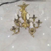 لوستر برنز دو عدد|لوستر و چراغ آویز|کرج, عظیمیه|دیوار