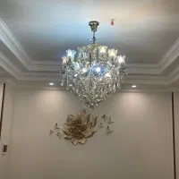 لوستر ۱۲ شاخه برنز رنگ شامپاینی|لوستر و چراغ آویز|تهران, جنتآباد مرکزی|دیوار