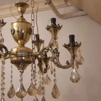 لوستر صد درصد برنز ۴ شاخه ۲ گل ۸ شعله