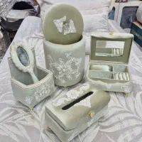 سرویس اکسسوری و جهیزیه عروس پنج تکه