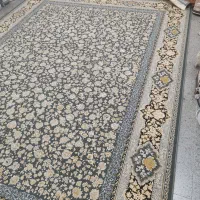 4تخته فرش 12متری طوسی پاتریس زرافشان پرگل