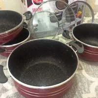 سرویس ظروف قابلمه تفلون 7پارچه (حراج)زیر قیمت|ظروف پختوپز|اراک, |دیوار