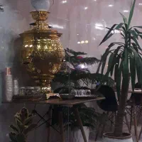 سماور  گازی  جنس برنج ۸۰ لیتری در حد نو ت