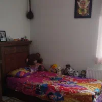 تخت یکنفره وتشک طبی فنری رویال درحد نو