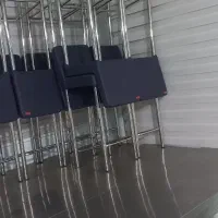 صندلی قد۹۰ پایه استیل نو رنگ سرمه ای
