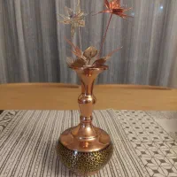گلدان مس خاتم|صنایع دستی و سایر لوازم تزئینی|اصفهان, خواجو|دیوار
