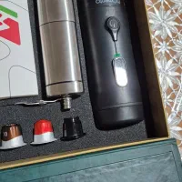 قهوه ساز مسافرتی بهمراه آسیاب ..