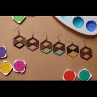 گوشواره چوب گردو عمده