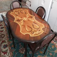 میز غذاخوری شیش نفره(چوب مرغوب)