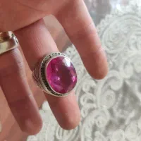 انگشتر نقره یاقوت اصل ۵۰گرم