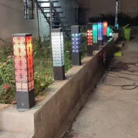 چراغ مدل رونا (چمنی حیاطی دیواری) تولیدکننده|لامپ و چراغ|رشت, لاکانی|دیوار