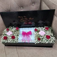 پول آرایی شیک و خاص/ دسته گل و جعبه هدیه