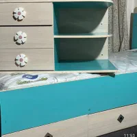 تخت و کمد کودک ونوجوان|تخت و سرویس خواب|قائم‌شهر, |دیوار