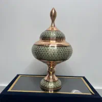 شکلات خوری مسی خاتم کاری