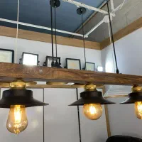 اویز چوبی|لوستر و چراغ آویز|اصفهان, فجر|دیوار