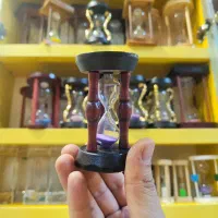 ساعت شنی چوبی شیشه ای دکوری اکسسوری