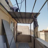 سقف شیبدار ورق گالوانیزه پلی کربنات فایبرگلاس|خدمات پیشه و مهارت|مشهد, سمزقند|دیوار