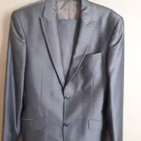 کت و شلوار سایز ۴۶ طوسی رنگ نو