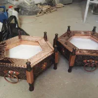 ساخت انواع منقل چوبی صنایع دستی|صنایع دستی و سایر لوازم تزئینی|کرمان, |دیوار