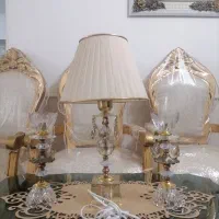 یک جفت جا شمعی با چراغ خواب|چراغ خواب و آباژور|نیشابور, فیض آباد|دیوار