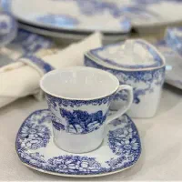 ارزانترین ست عصرانه خوری17 پارچه پردیس طرح انگلیسی