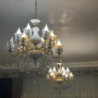 جفت لوستر در حد نو برنز سرامیک