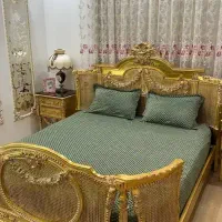 ملحفه روبالشتی  کشدوزی تشک  تخت|رختخواب، بالش، پتو|قم, شاد قلی|دیوار