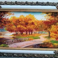 تابلو فرش پاییزی