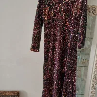 لباس مجلسی بخمل پولک دارنونو