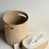 ست سطل اشغال و جادستمالی و قندان رزینی|ظروف سرو و پذیرایی|پارسآباد, |دیوار