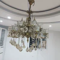 لوستر برنز ۱۲ شعله|لوستر و چراغ آویز|ری, سیزده آبان|دیوار