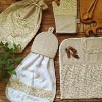 سرویس آشپزخانه آماده ی فروش|سفره، حوله، دستمال آشپزخانه|زنجان, |دیوار