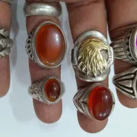 ۷عددانگشترکهنه‌قدیمی‌‌‌‌ودست‌سازباعیاربالا