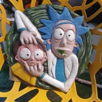 تابلوی سه بعدی 3Dریک ان مورتی مناسب هدیه روز مرد