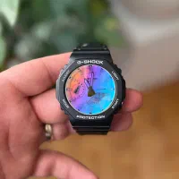 جی‌شاک GA2100SR خاص (Rainbow Dial) در حد نو