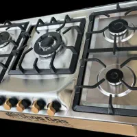 اجاق گاز رومیزی استیل/ توکار/ شعاع گاز ورق ضخیم