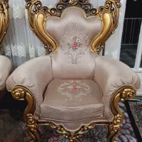 مبلمان استیل سلطنتی ۹نفره*میز غذاخوری۶نفره*|مبلمان خانگی و میز عسلی|بروجرد, |دیوار