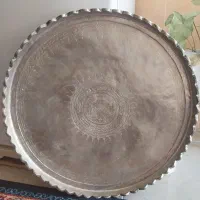 سینی مسی قدمت دار|کلکسیون اشیاء عتیقه|کرمانشاه, |دیوار