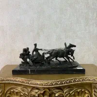 مجسمه برنز سورتمه سوار
