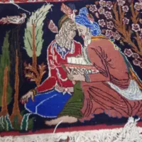 تابلو فرش دست بافت لیلی مجنون|تابلو فرش|اسفراین, |دیوار