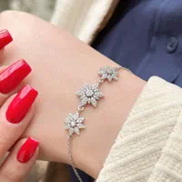 دستبند نقره برگ کدtea045 گالری رزگلد فلکه دانشگاه