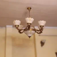 ۷ عددلوستر طرح آنتیک کلاسیک  وسالم وبینقض|لوستر و چراغ آویز|بروجرد, |دیوار