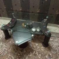 میز جلو جلومبلی شیشه ای اندازه 80×۱۴۰