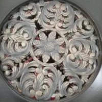 میز گردد منبت کاری به همراه شیشه|مبلمان خانگی و میز عسلی|تهران, آهنگ|دیوار