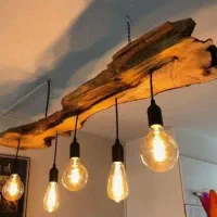 لوسترهای سبک روستیک چوبی