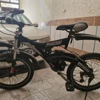 دوچرخه مشکی سایز ۲۰سالم وتمیز